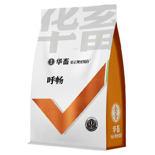 华畜顺呼4斤宣肺化痰兽用开胃增食 鸡鸭鹅兔牛羊猪预混料呼吸道