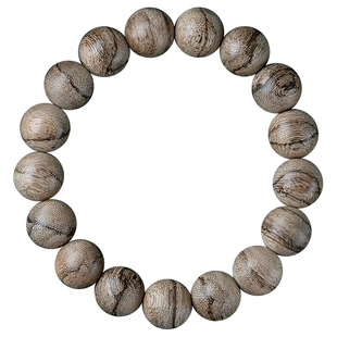 天然文莱软丝沉香手串男士保真高端文玩木质佛珠手链女单圈12mm