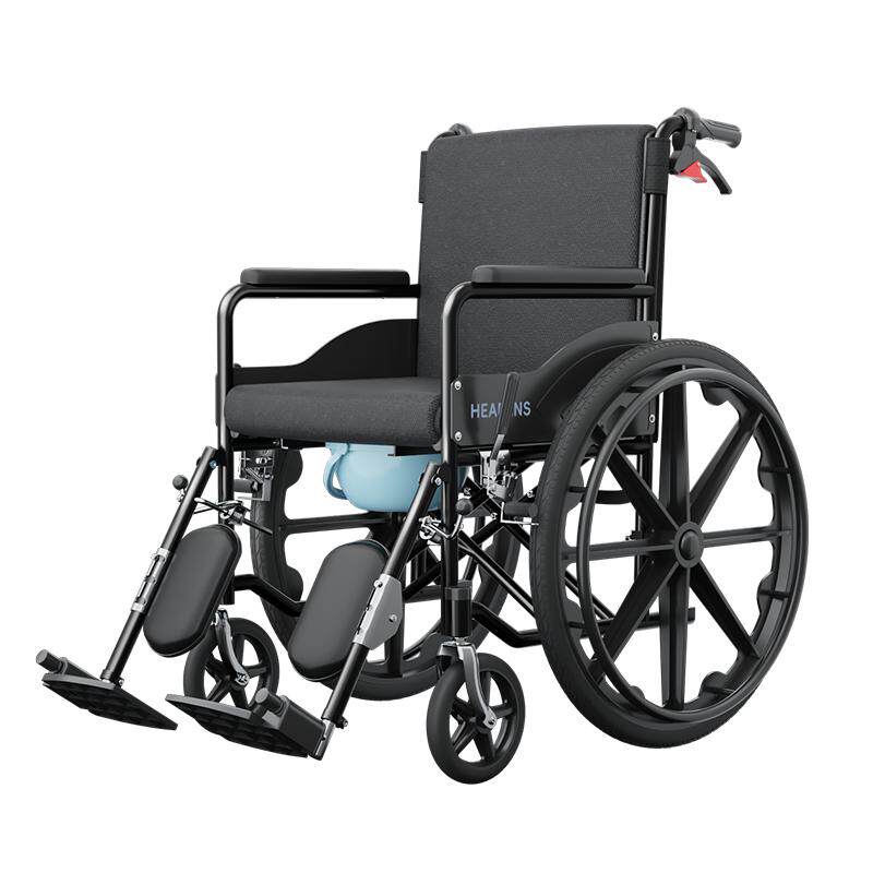 【国家补贴】恒倍舒轮椅车折叠轻便小型带坐便器专用老年人代步车