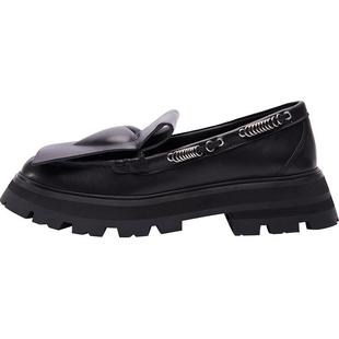 Colorful Creations设计师原创 春款黑桃系列厚底乐福鞋