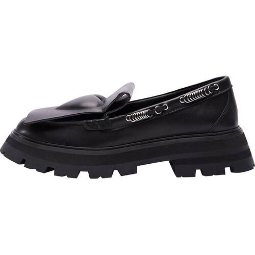 Colorful Creations设计师原创 春款黑桃系列厚底乐福鞋