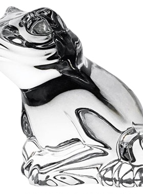 捷克BOHEMIA青蛙雕像小摆件78mm