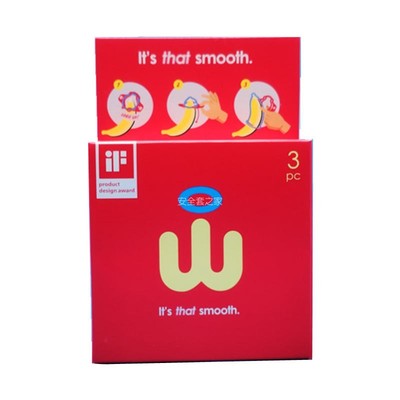 欧洲Wingman 56超薄004加大码非接触高端乳胶安全套进口避孕套3片