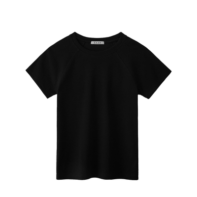 EAAH 韩国品牌 女装2026夏极简风修身显瘦基础款棉质弹力短袖T恤
