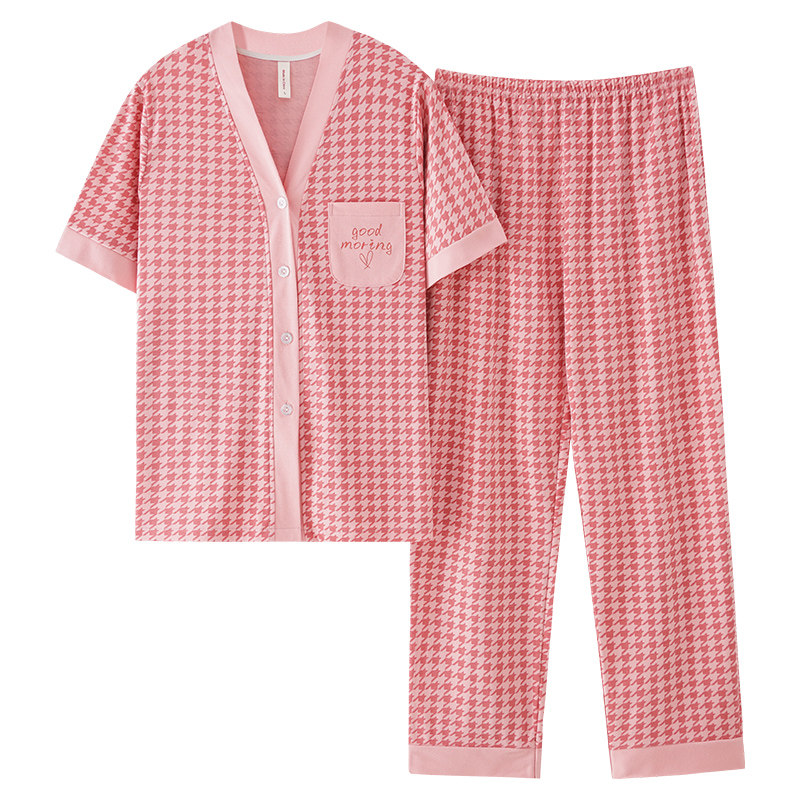浪莎睡衣女款纯棉可外穿家居服