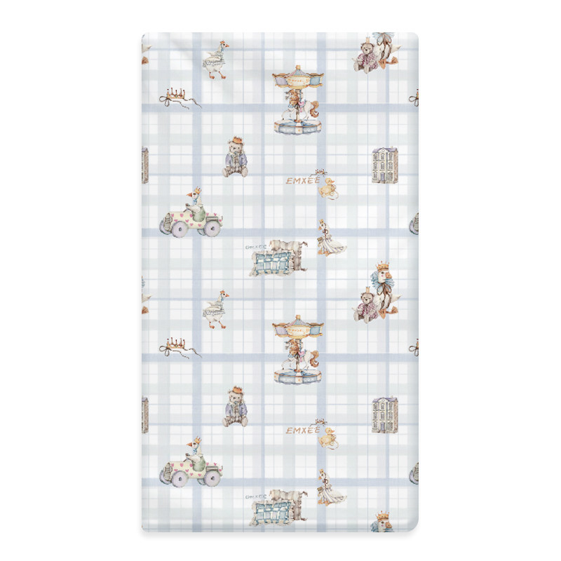 嫚熙幸运鹅婴儿床笠纯棉床单防防水垫隔尿床垫