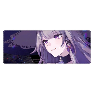 二次元动漫鼠标垫超大号800x300mm橡胶办公桌垫来图定制大黑塔