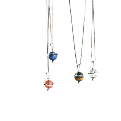 小行星水晶守护石星座定制项链