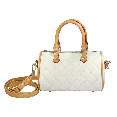 高级感手提女士包包2023新款潮菱格波士顿枕头包通勤包单肩斜挎包