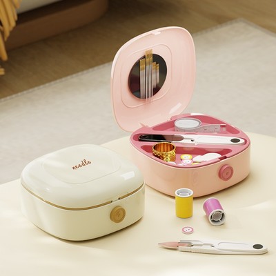 新款磁吸针线盒家用高质量便携宿舍家庭缝补针线包套装收纳工具盒