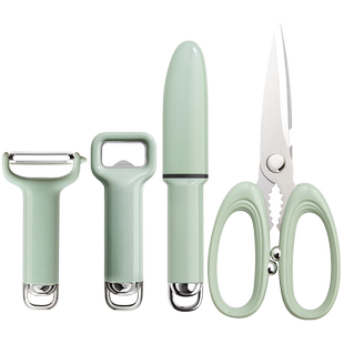 刨丝刮皮削皮刀厨房小工具套装剪刀开瓶器辅食刀具水果刀家用神器