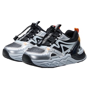 卡特兔童鞋儿童男童2024秋季新款软底鞋子女童纽扣小童宝宝运动鞋