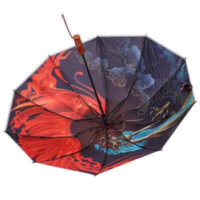 alaBB全自动雨伞抗风折叠国潮