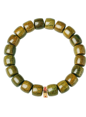 宫里上新老料绿檀木文玩手串