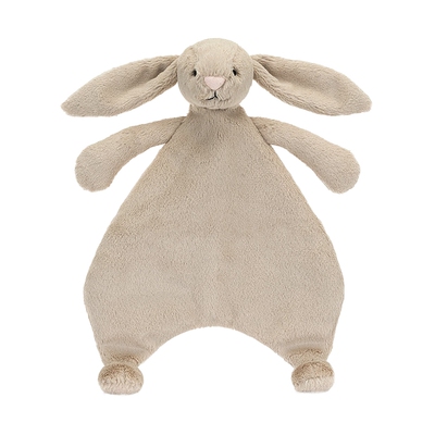 英国Jellycat害羞米色邦尼兔安抚甜睡巾宝宝柔软玩偶婴儿礼物