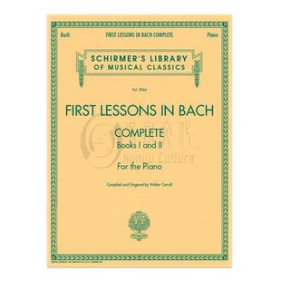 巴赫初级钢琴教材全集 希尔默 原版进口乐谱 First Lessons in Bach Complete For the Piano HL50486403