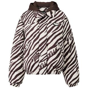 【态度猫纹】FF仿佛羽绒服女2025冬季新款短款保暖泡芙鸭绒面包服