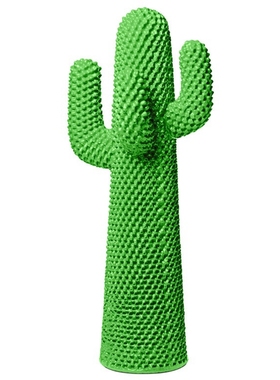 仙人掌植物雕塑衣帽架装饰设计