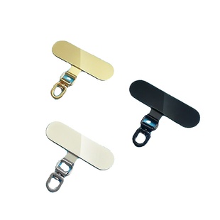 手机挂绳夹片金属高端不锈钢超薄垫片手机壳斜挎链挂脖手腕贴片吊坠挂饰结实防丢防摔卡片挂件背夹可调节充电