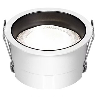 雷士照明led嵌入式筒灯天花灯黑光深杯防眩全光谱护眼筒射灯U悦