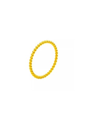 圆形小钢珠钛钢戒指ring女戒女轻