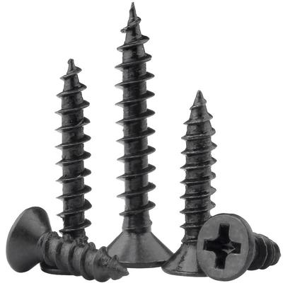 [可开发票]铁黑沉头尖尾自攻螺丝