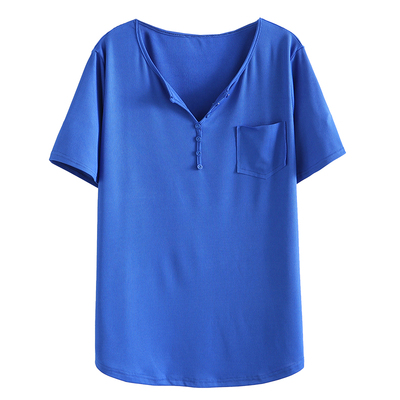 短袖韩版常规坑条女士