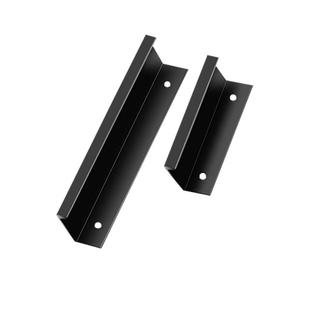 柜门拉手隐形黑色抽屉简约北欧2米白色把手免打孔现代衣柜太空铝