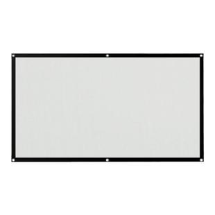 纳米简易幕壁挂幕3D便携100寸120寸150寸180寸200寸250寸白软定制投影仪幕布家用办公户外散幕定做