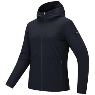 安踏防泼水外套女款冬季梭织夹克跑步训练风衣运动上衣162447605