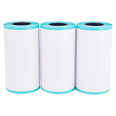 paperang喵喵机错题机57X30不干胶打印纸带背胶可粘贴 热敏标签纸