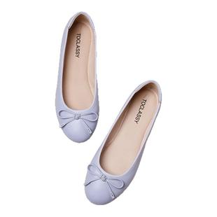 经典回归 法式原创 小羊皮真皮芭蕾舞平底鞋 软底大码女鞋41-43码