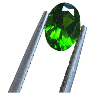 天然透辉石戒面刻面宝石裸石镶嵌戒指吊坠耳钉5*7/4*6