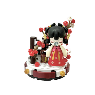 BrosBlock国产积木Nanci囡茜诗词歌赋盲盒摆件玩具女孩子生日礼物