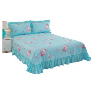 床单单件纯棉100全棉2025新款蓝色小碎花大250x270cmx290四季通用
