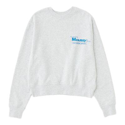 MOUSSY 春季新品基础款LOGO字母印花圆领卫衣女010ISQ90-1321