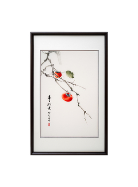 客厅玄关卧室餐厅新中式手工绣画