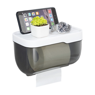 卫生间纸巾盒防水免打孔厕所抽纸厕手纸盒卫生纸置物架创意卷纸盒