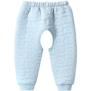 宝宝开裆裤秋冬款婴儿保暖裤幼儿冬季加厚儿童秋裤纯棉男童女裤子