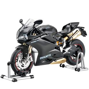 电动喷雾1:9川崎H2R摩托车模型礼盒仿真合金机车男孩礼物收藏摆件