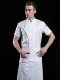 Белый фартук, короткий рукав