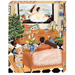 现货朱鼓励拼图KORS浪漫游乐园500片1000片我们的小日子可裱框