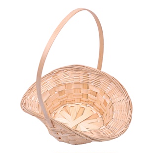 竹条编织手提篮2025新款手提编织篮小竹篮礼盒水果包装篮收纳竹筐