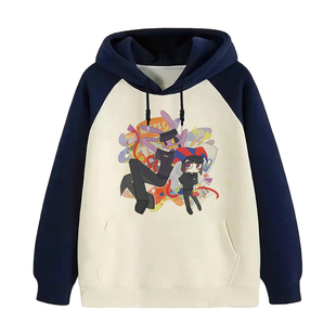 RGB&CMYK插画师时迁联名神奇数字马戏团贾克斯帕姆尼加绒加厚卫衣