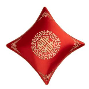 结婚喜字红色抱枕喜庆刺绣喜枕一对中式客厅沙发婚房床上靠枕靠垫