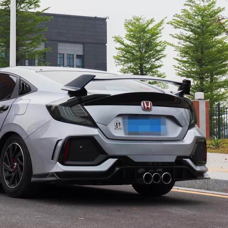 适用于16-19款新思域尾翼mcx款压尾翼定风翼十代思域改装车免打孔