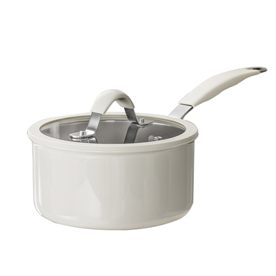 无涂层316L不锈钢小奶锅陶瓷宝宝辅食锅婴儿蒸煮一体汤锅热奶煮面