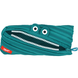 ZIPIT卡通拉链包怀旧绿怪兽笔袋文具袋眼镜袋化妆包M特惠创意礼物