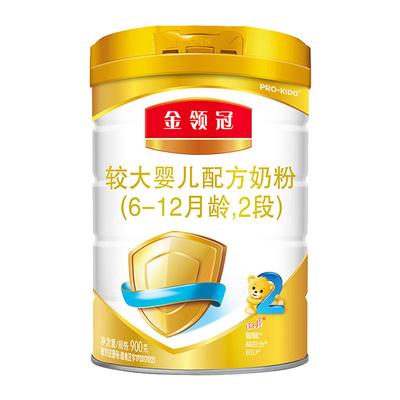 二段金领冠2段罐装牛奶粉