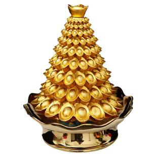 缘益坊供佛蜡烛佛光金莲花还愿供灯佛前莲花蜡烛铁座莲花灯寺院